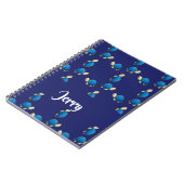 blauwe schildpad notitieboek (Linkerzijde)