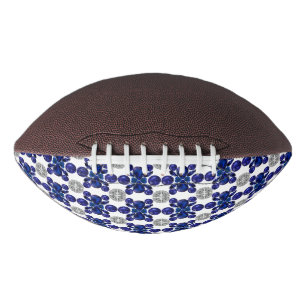 Blauwe schildpad patroon american football