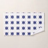 Blauwe schildpad patroon bad handdoek (Handdoek)