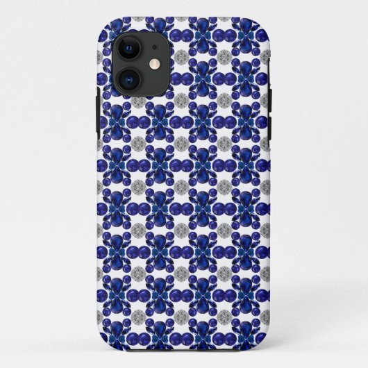 Blauwe schildpad patroon Case-Mate iPhone case (Achterkant)
