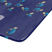 blauwe schildpad snijplank (Hoek)