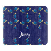 blauwe schildpad snijplank (Voorkant)