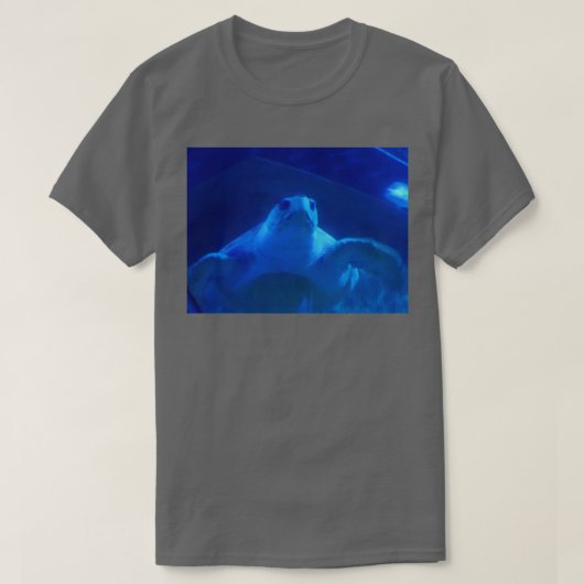 Blauwe schildpad t-shirt (Design voorkant)
