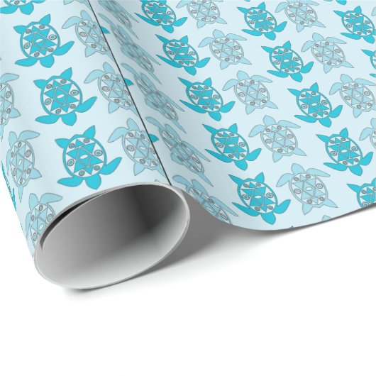 Blauwe schildpadden die Thunder_Cove zwemmen Cadeaupapier (Rol Hoek)
