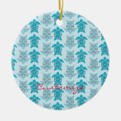 Blauwe schildpadden die Thunder_Cove zwemmen Keramisch Ornament (Voorkant)