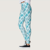 Blauwe schildpadden die Thunder_Cove zwemmen Leggings (Links)