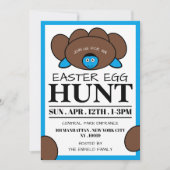 Blauwe schildpadeieren, paaseieren aankondiging (Voorkant)