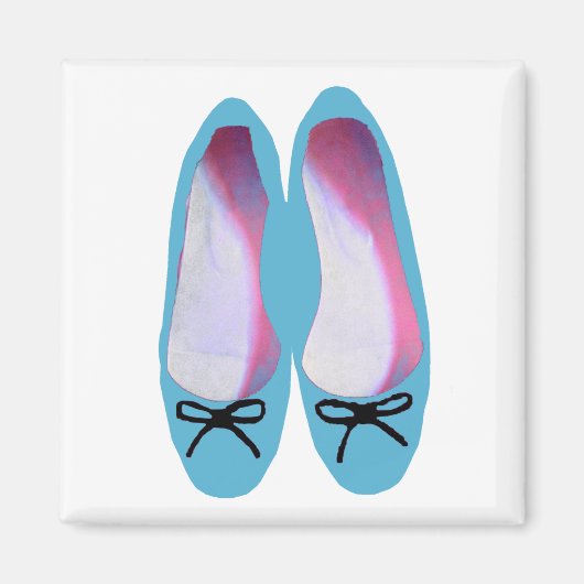 Blauwe schoenen magneet (Voorkant)