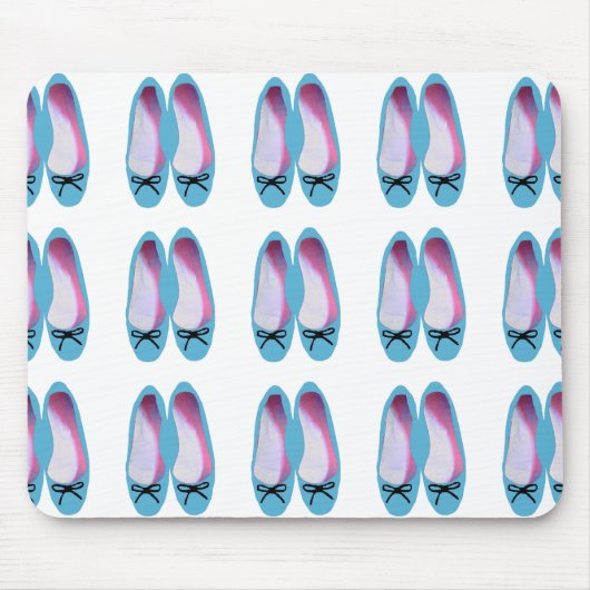 Blauwe schoenen muismat (Voorkant)