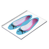 Blauwe schoenen notitieboek (Linkerzijde)