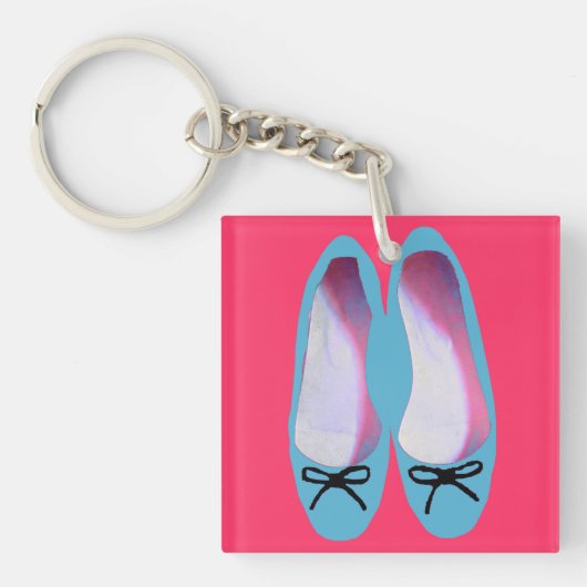 Blauwe schoenen sleutelhanger (voorkant)