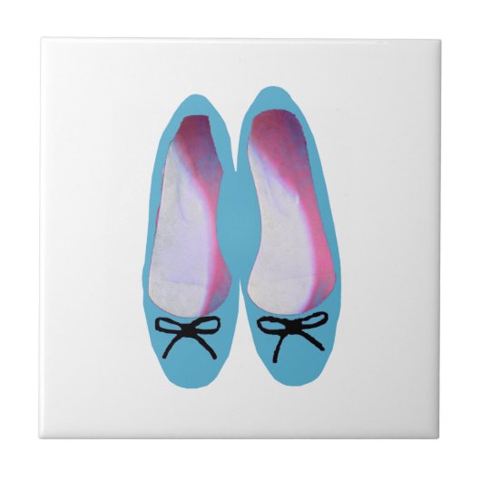 Blauwe schoenen tegeltje (Voorkant)