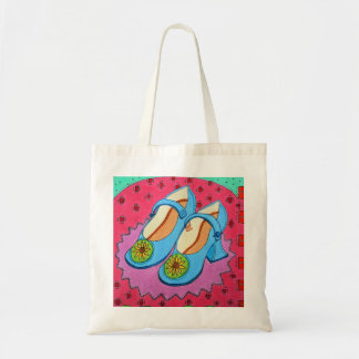 Blauwe schoenen tote bag