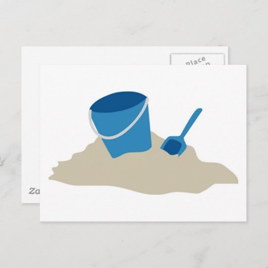 Blauwe schokdemper briefkaart (Voorkant / Achterkant)