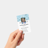 Blauwe School Iconen Homeschool Student ID Badge (Handheld)