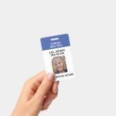 Blauwe School leraar of student Badge (Handheld)