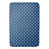 Blauwe School of Fish Pattern Bath Mat (Voorkant Verticaal)
