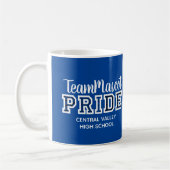 Blauwe School Pride Mascot Name Coffee Mok (Links)