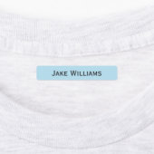 Blauwe schoolkledinglabels voor kinderen labels (Aangebracht)
