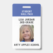 Blauwe Schoolleraren of studenten Badge (Achterkant)