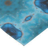 Blauwe schoonheid tafelkleed (Gekanteld)