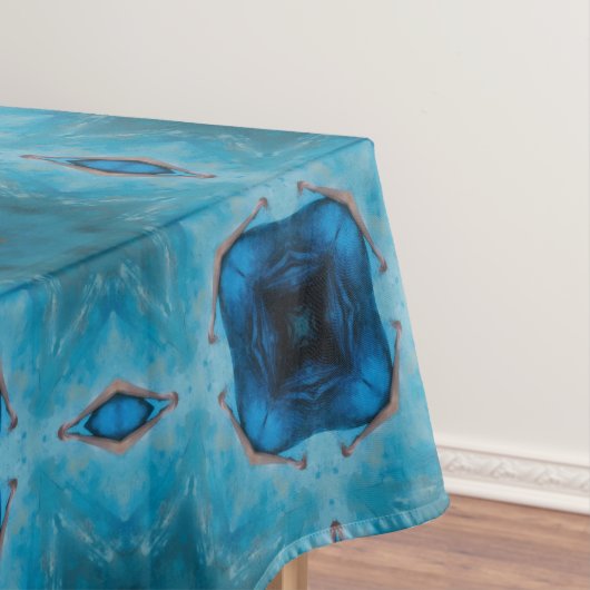 Blauwe schoonheid tafelkleed (Voorbeeld)