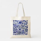 Blauwe schoonheid tote bag (Achterkant)