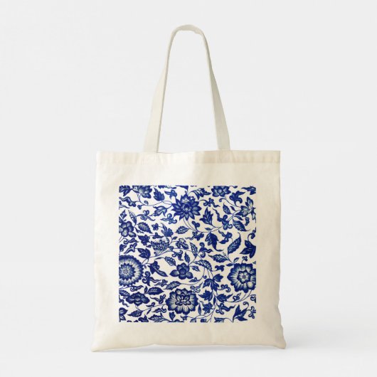 Blauwe schoonheid tote bag (Achterkant)