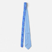 Blauwe schoppen stropdas (Achterkant)
