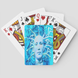 Blauwe Schorpioen Pokerkaarten