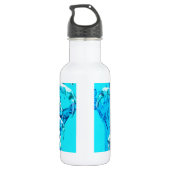 Blauwe Schorpioen Waterfles (Achterkant)