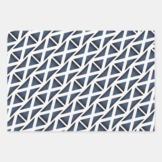 Blauwe, Schotse vlaggen voor het verpakken van pap Inpakpapier Vel (Voorkant)