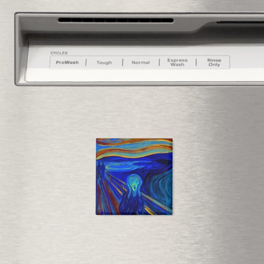 Blauwe Schreeuwmagneet Magneet (Insitu (Vaatwasser))