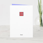 Blauwe Scilla siberica (Hout Squill) Bloemen Kaart (Achterkant)