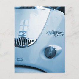 Blauwe scooter briefkaart