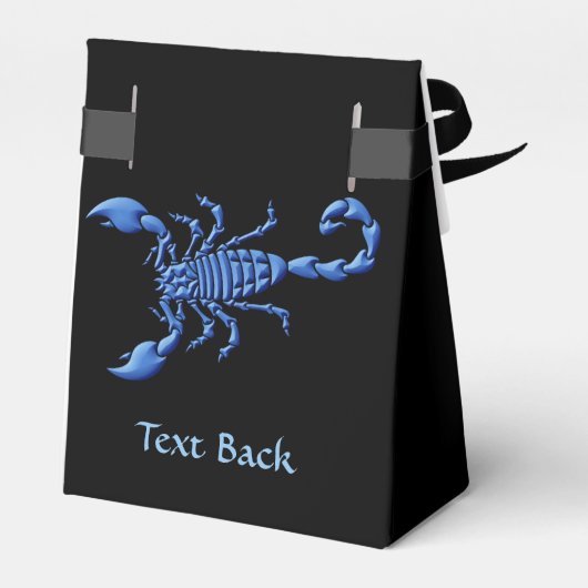 Blauwe Scorpion Bedankdoosjes (Achterkant)