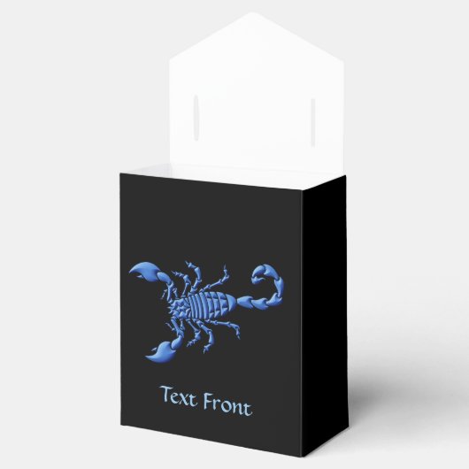 Blauwe Scorpion Bedankdoosjes (Geopend)