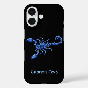Blauwe Scorpion iPhone 16 Hoesje