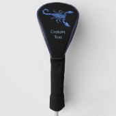 Blauwe Scorpion Golfheadcover (Voorkant)