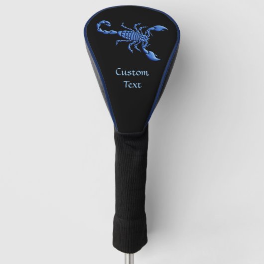 Blauwe Scorpion Golfheadcover (Voorkant)