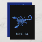Blauwe Scorpion Kaart (Voorkant / Achterkant)