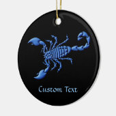 Blauwe Scorpion Keramisch Ornament (Links)