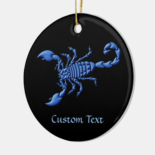 Blauwe Scorpion Keramisch Ornament (Links)
