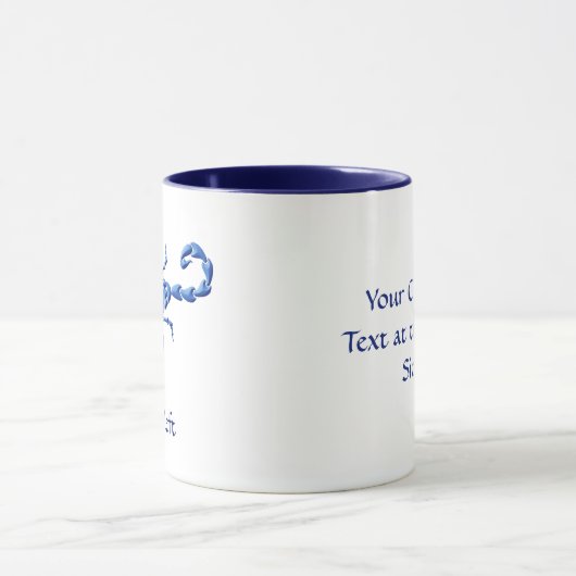 Blauwe Scorpion Mok (Midden)