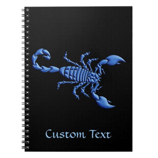 Blauwe Scorpion Notitieboek (Voorkant)