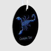 Blauwe Scorpion Ornament (voorkant)