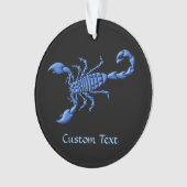 Blauwe Scorpion Ornament (voorkant)