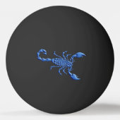 Blauwe Scorpion Pingpongbal (Voorkant)