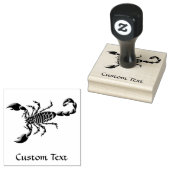Blauwe Scorpion Rubberstempel (Gestempeld)