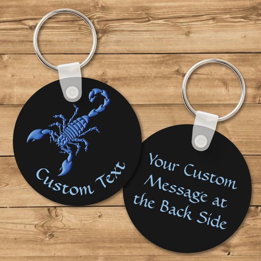 Blauwe Scorpion-Sleutelhanger Sleutelhanger